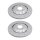 2 brake discs two-piece brake discs Ø 330 mm 22 mm A.B.S. for e.g. AUDI A4