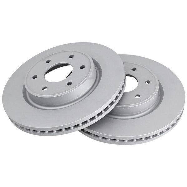 2 brake discs ventilated Ø 296 mm 28 mm A.B.S. for NISSAN NAVARA and others