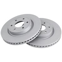 2 brake discs ventilated Ø 296 mm 28 mm A.B.S. for...