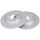 2 brake discs full Ø 320 mm 12 mm A.B.S. for JEEP CHEROKEE and others
