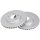 2 brake discs ventilated Ø 298 mm 23 mm A.B.S. for SSANGYONG TIVOLI and others