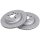 2 brake discs slotted perforated Ø 300 mm 20 mm A.B.S. for e.g. MINI CLUBMAN