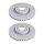 2 brake discs ventilated Ø 363 mm 33 mm A.B.S. for LAND ROVER DISCOVERY