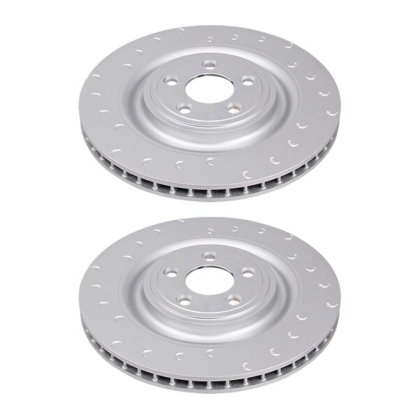 2 brake discs ventilated Ø 350 mm 28 mm A.B.S. for JAGUAR XK and others