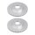 2 brake discs ventilated Ø 282 mm 27 mm A.B.S. for FORD FOCUS and others