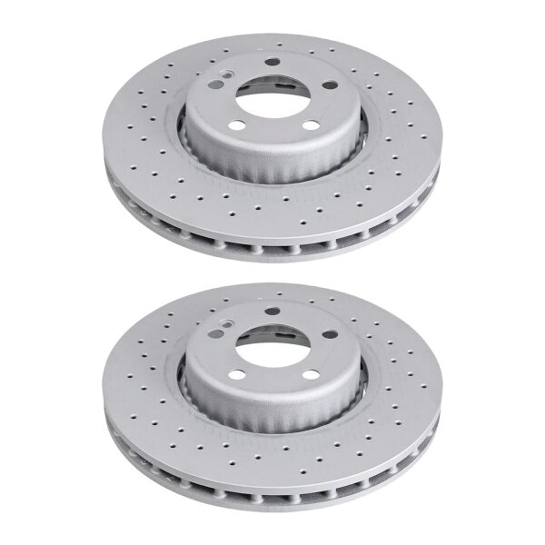 2 brake discs ventilated Ø 318 mm 30 mm A.B.S. for MB C-CLASS and others