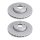 2 brake discs ventilated Ø 318 mm 30 mm A.B.S. for MB C-CLASS and others
