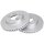 2 brake discs ventilated Ø 320 mm 28 mm A.B.S. for SSANGYONG REXTON and others
