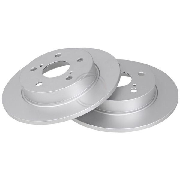 2 brake discs full Ø 274 mm 10 mm A.B.S. for TOYOTA COROLLA and others