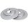 2 brake discs full Ø 280 mm 12 mm A.B.S. for VOLVO XC40 and others