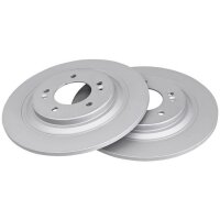 2 brake discs full Ø 300 mm 10 mm A.B.S. for KIA...