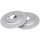 2 brake discs full Ø 300 mm 10 mm A.B.S. for KIA OPTIMA and others