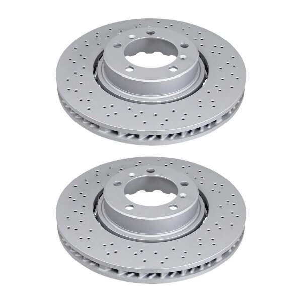 2 brake discs ventilated Ø 350 mm 34 mm A.B.S. for PORSCHE 911 and others