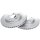 2 brake discs ventilated Ø 285 mm 24 mm A.B.S. for SUZUKI SWIFT