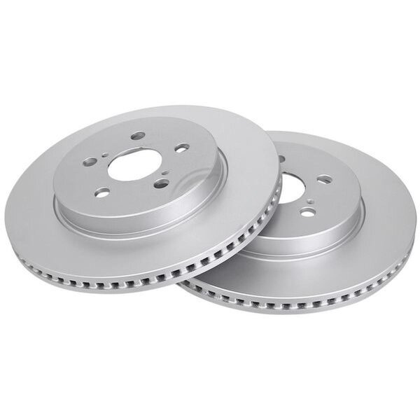 2 brake discs ventilated Ø 283 mm 22 mm A.B.S. for TOYOTA PRIUS