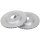 2 brake discs ventilated Ø 314 mm 18 mm A.B.S. for HYUNDAI SANTA and others