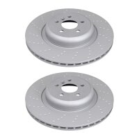 2 brake discs perforated ventilated Ø 370 mm 24 mm...