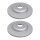 2 brake discs perforated ventilated Ø 370 mm 24 mm A.B.S. for BMW 5 series