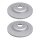 2 brake discs ventilated Ø 370 mm 24 mm A.B.S. for BMW 7 Series and others