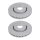 2 brake discs ventilated Ø 320 mm 34 mm A.B.S. for INFINITI EX and others
