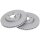 2 brake discs ventilated Ø 278 mm 25 mm A.B.S. for FORD PUMA