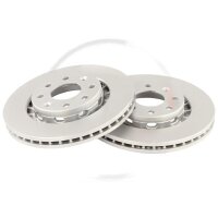2 brake discs ventilated Ø 256 mm 24 mm A.B.S. for...