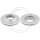 2 brake discs ventilated Ø 293 mm 40 mm A.B.S. for MITSUBISHI and others