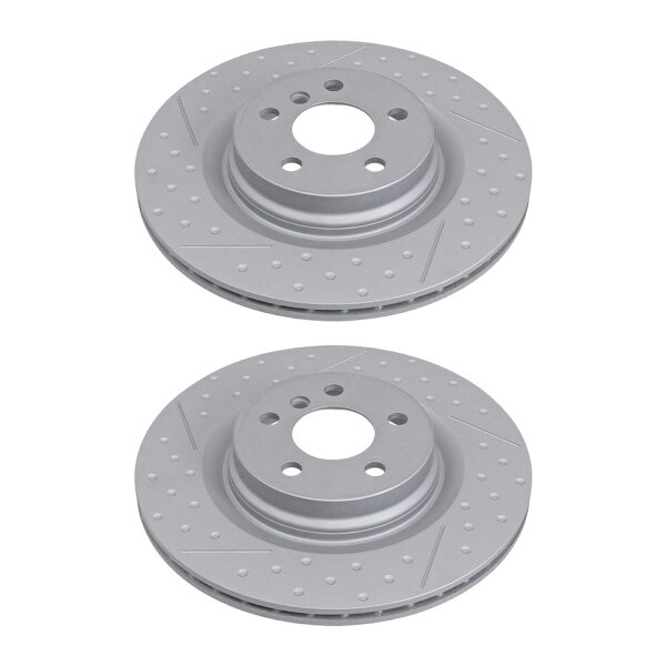 2 brake discs slotted Ø 330 mm 20 mm A.B.S. for BMW 1 Series and others