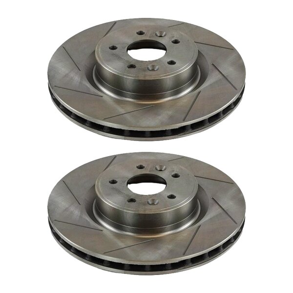 2 brake discs slotted Ø 340 mm 28 mm A.B.S. for RENAULT MEGANE