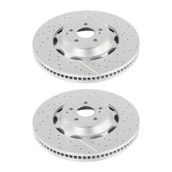 2 brake discs slotted perforated Ø 390 mm 36 mm A.B.S. for e.g. MB S-CLASS