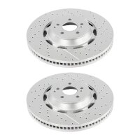 2 brake discs slotted perforated Ø 390 mm 36 mm...