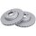 2 brake discs ventilated Ø 305 mm 28 mm A.B.S. for MB C-CLASS and others
