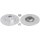 2 brake discs full Ø 300 mm 11 mm A.B.S. for RENAULT ESPACE and others
