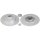Bremsscheibe hinten 260mm mit ABS-Sensorring A.B.S. für RENAULT FLUENCE