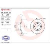2 brake discs full Ø 215 mm 10 mm BREMBO suitable for DAEWOO TICO