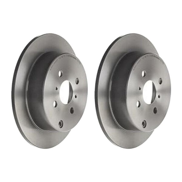 2 brake discs full Ø 269 mm 9 mm coated BREMBO for TOYOTA YARIS and others