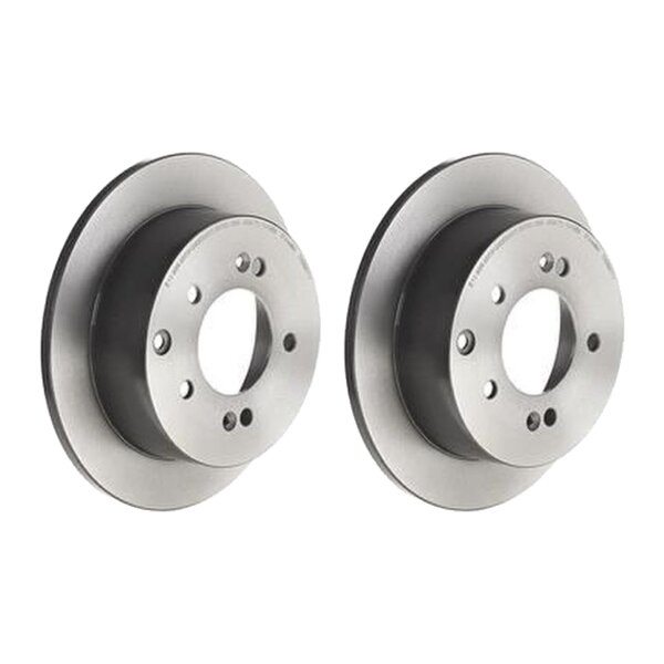 2 brake discs full Ø 262 mm 10 mm coated BREMBO for KIA SOUL and others