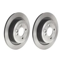 2 brake discs full Ø 280 mm 10 mm coated BREMBO...