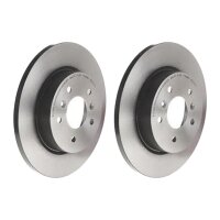 2 brake discs full Ø 290 mm 13 mm coated BREMBO...