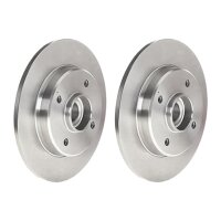 2 brake discs full Ø 244 mm 9 mm BREMBO for...