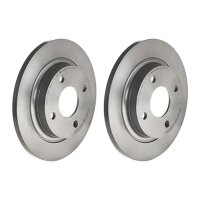 2 brake discs full Ø 253 mm 12 mm coated BREMBO...