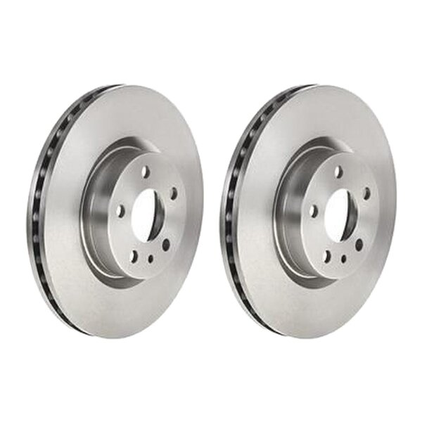 2 brake discs ventilated Ø 281 mm 26 mm BREMBO for LANCIA DELTA
