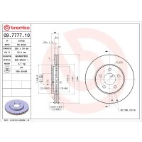 2 Bremsscheiben innenbelüftet Ø 256 mm 24 mm BREMBO für u.a. PLYMOUTH VOYAGER