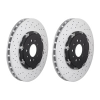 2 brake discs Ø 355 mm 32 mm coated BREMBO...