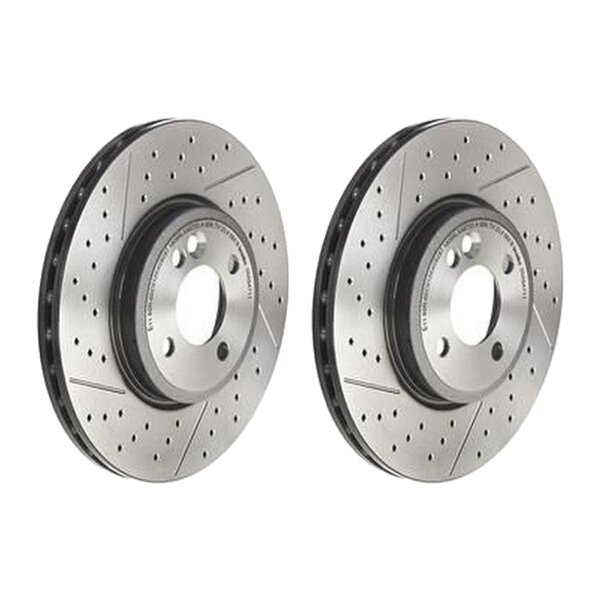 2 Bremsscheiben gelocht Ø 294 mm 22 mm BREMBO für u.a. MINI MINI