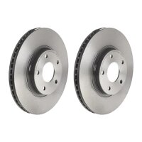 2 brake discs ventilated Ø 296 mm 24 mm BREMBO for...