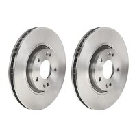 2 brake discs ventilated Ø 257 mm 24.5 mm BREMBO...