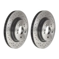 2 brake discs ventilated Ø 300 mm 22 mm BREMBO for...
