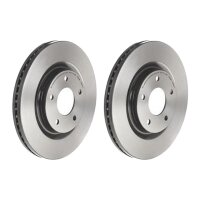 2 brake discs ventilated Ø 296 mm 26 mm BREMBO for...