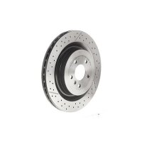 2 brake discs perforated Ø 345 mm 26 mm BREMBO for...